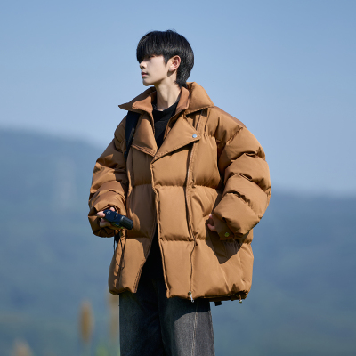 假两件棉服男款冬季宽松休闲