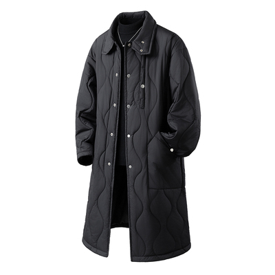 加肥加大码中长款棉服外套