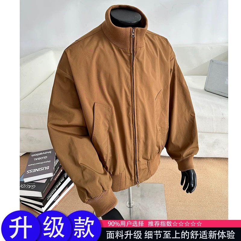 美拉德系加棉保暖棉服外套男冬季