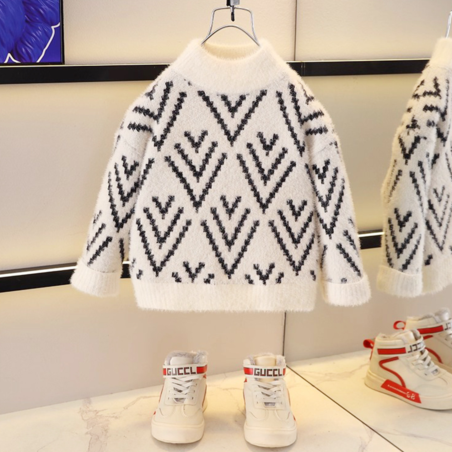 男童毛衣加绒2025新款加厚宝宝秋冬仿水貂绒儿童针织衫男孩打底衫,童装/婴儿装/亲子装,毛衣/针织衫,淘宝优惠券,粉丝福利购,淘宝优惠卷