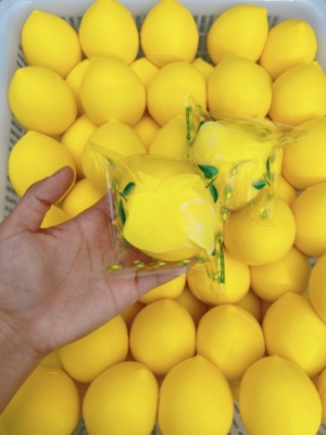 新品hachimi柠檬慢回弹玩具湿软橡皮泥手感上班上课解压玩具香味