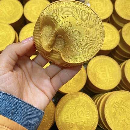 超湿软慢回弹比特币解压玩具模型油润手感吸手指印指纹整蛊礼物