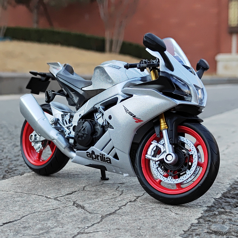 正版1:12阿普利亚rsv4合金摩托车男孩原厂仿真金属机街车模型摆件