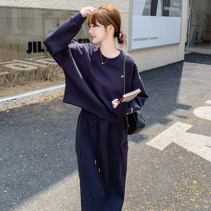初春穿搭高级感小香风套装女秋2025新款又A又飒卫衣半身裙两件套,女装套装/套裙,浙宝176（原073）