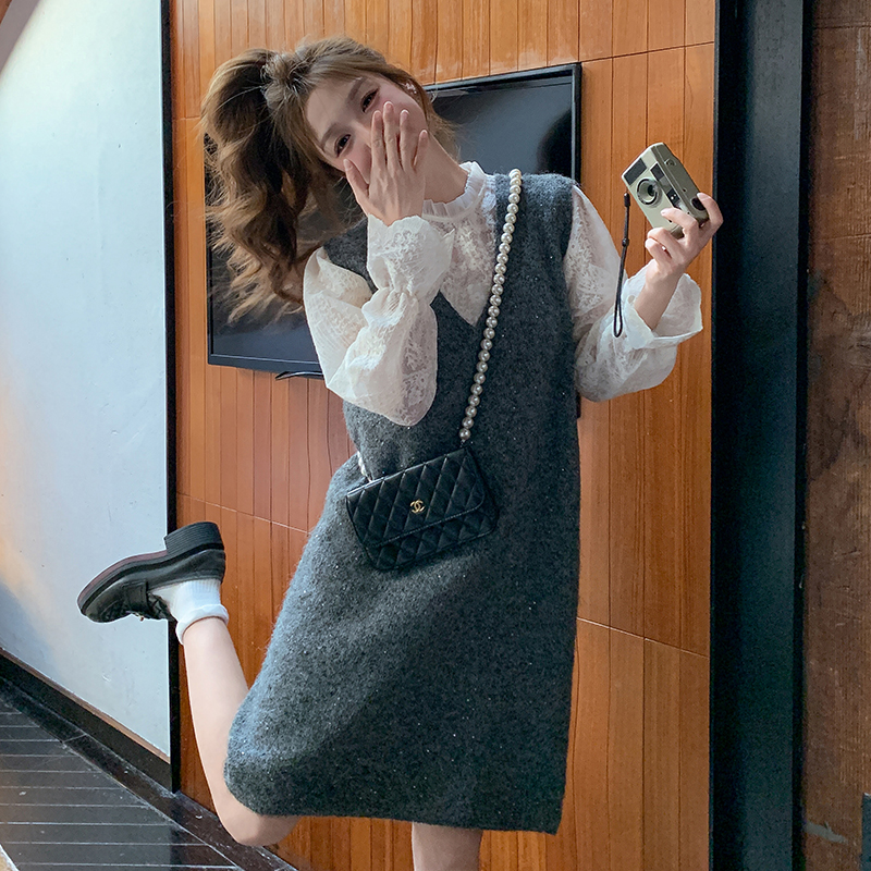 【已出大货】【数据好】时尚洋气背心裙两件套8802-P140-K198，女装连衣裙，浙宝176（原073）