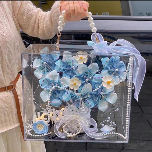 手工DIY蝴蝶发财树有钱花材料包全套现金礼盒送朋友闺蜜生日礼物