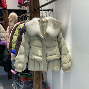 公主风真狐狸毛领羽绒服女秋冬款高级感2025年气质风流行厚外套潮