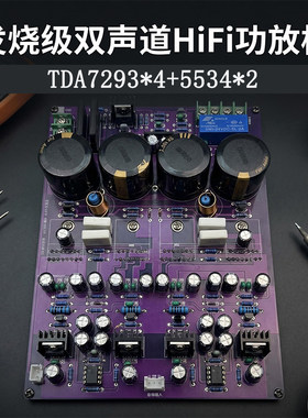 发烧级双声道HiFi功放板TDA7293