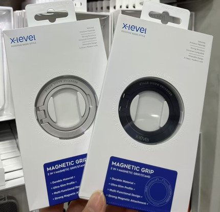 X-Level磁吸指环扣支架手机支架360度旋转合金看剧抖音桌面支架