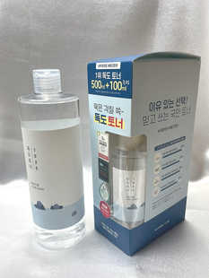 柔恩莱独岛爽肤水500ml敏肌补水女化妆湿敷水 LAB 韩国原装 ROUND