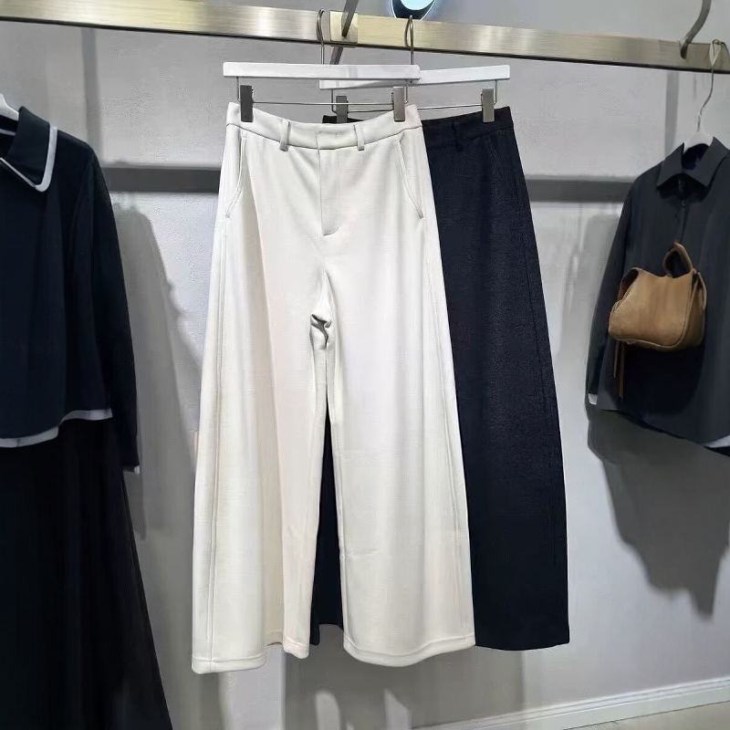 商场同款2025秋冬柔软舒适糯米裤百搭直筒休闲裤女1GA151413-898