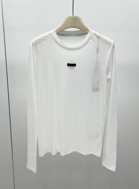 商场同款2025秋季新款白色时尚休闲长袖打底衫上衣女AR614001-489