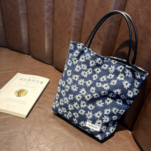 小众自制布袋手提小号托特包女