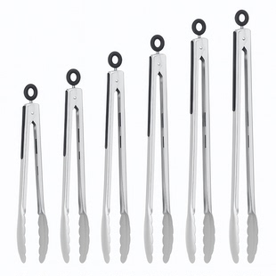 Tongs Food 不銹鋼食物夾加厚防滑適用廚房燒烤夾Stainless Steel