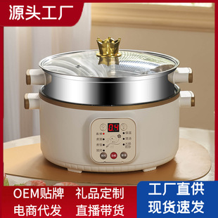 电蒸锅多功能家用大容量定时三层电蒸笼多层蒸馒头蒸煮锅智能