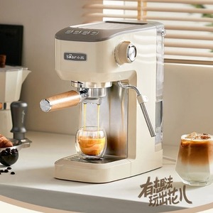 小熊咖啡机家用意式半自动泵压蒸汽高压萃取KFJ-N12V1打奶泡