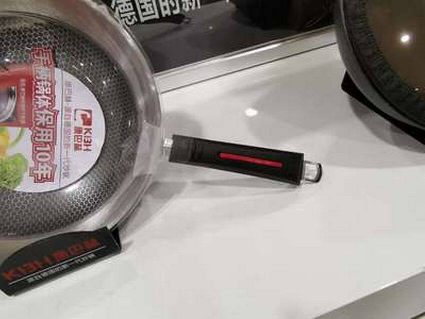 德国康巴赫网红蜂巢无涂层不沾无盖炒锅耐钢铲3204不锈钢家用炒锅
