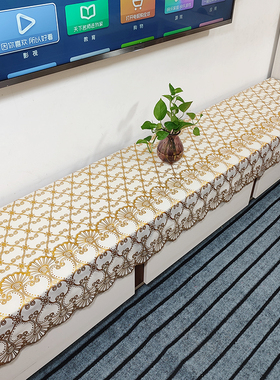 欧式电视柜桌布pvc防水免洗长方形窗台酒柜鞋柜塑料台布防尘盖布