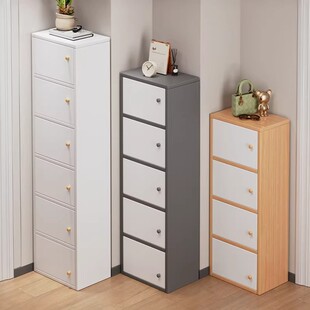 日本进口窄高立式鞋柜家用小窄门口收纳柜一体靠墙多层入户门鞋架