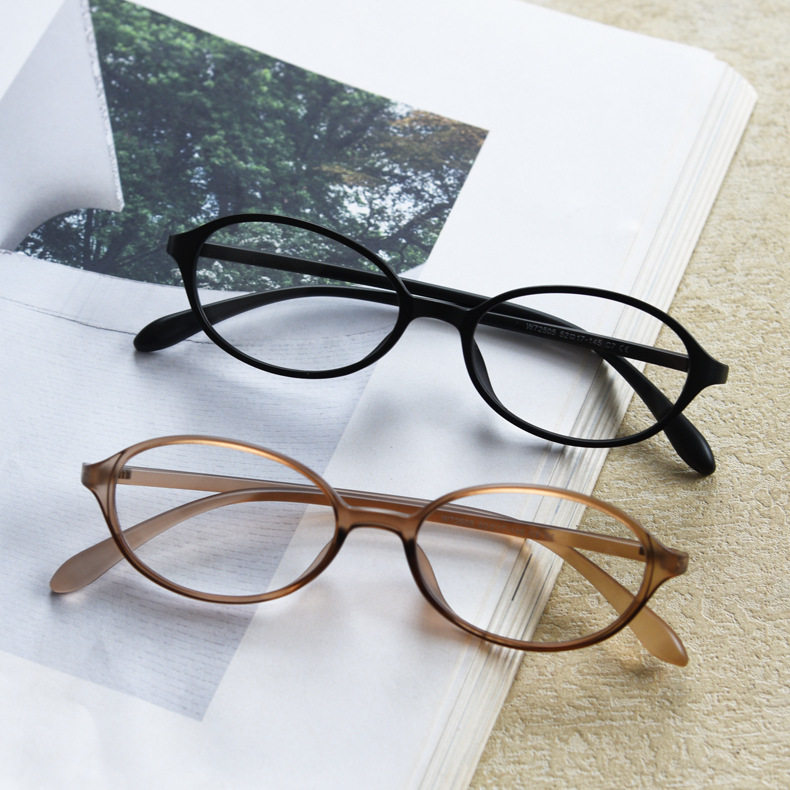 W72505韩系TR90小椭圆近视眼镜框男女文艺平光镜架书呆子可配度数