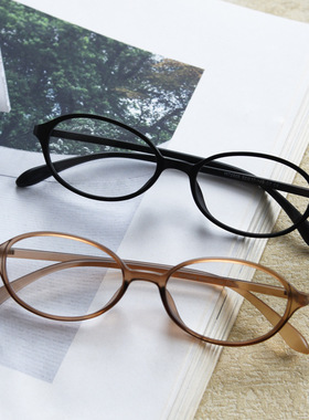 W72505韩系TR90小椭圆近视眼镜框男女文艺平光镜架书呆子可配度数