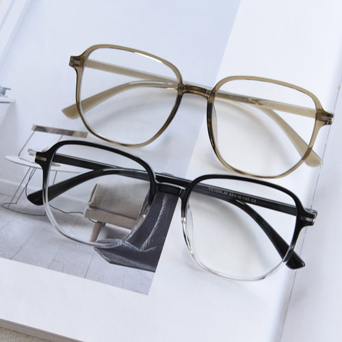 YC1205复古方框近视眼镜架男女11克素颜平光镜框潮超轻TR可配度数