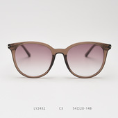 LY2432新款 韩系TR90大框圆脸偏光太阳眼镜时尚 潮男女复古墨镜显瘦