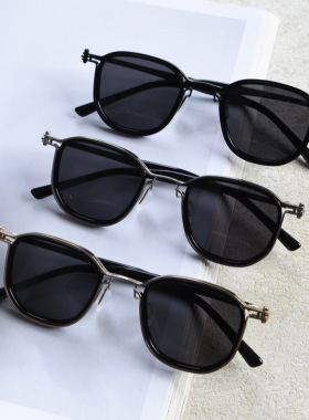 00451朋克机械风小众金属偏光太阳镜潮男女个性手工文艺街拍墨镜