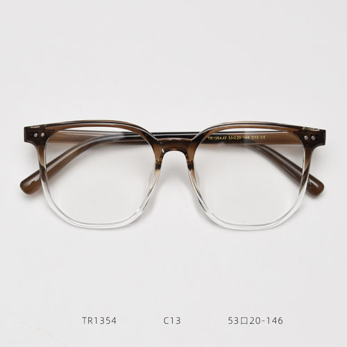 1354TR90韩系多边形大框近视眼镜男女素颜网红防蓝光平光镜架显瘦