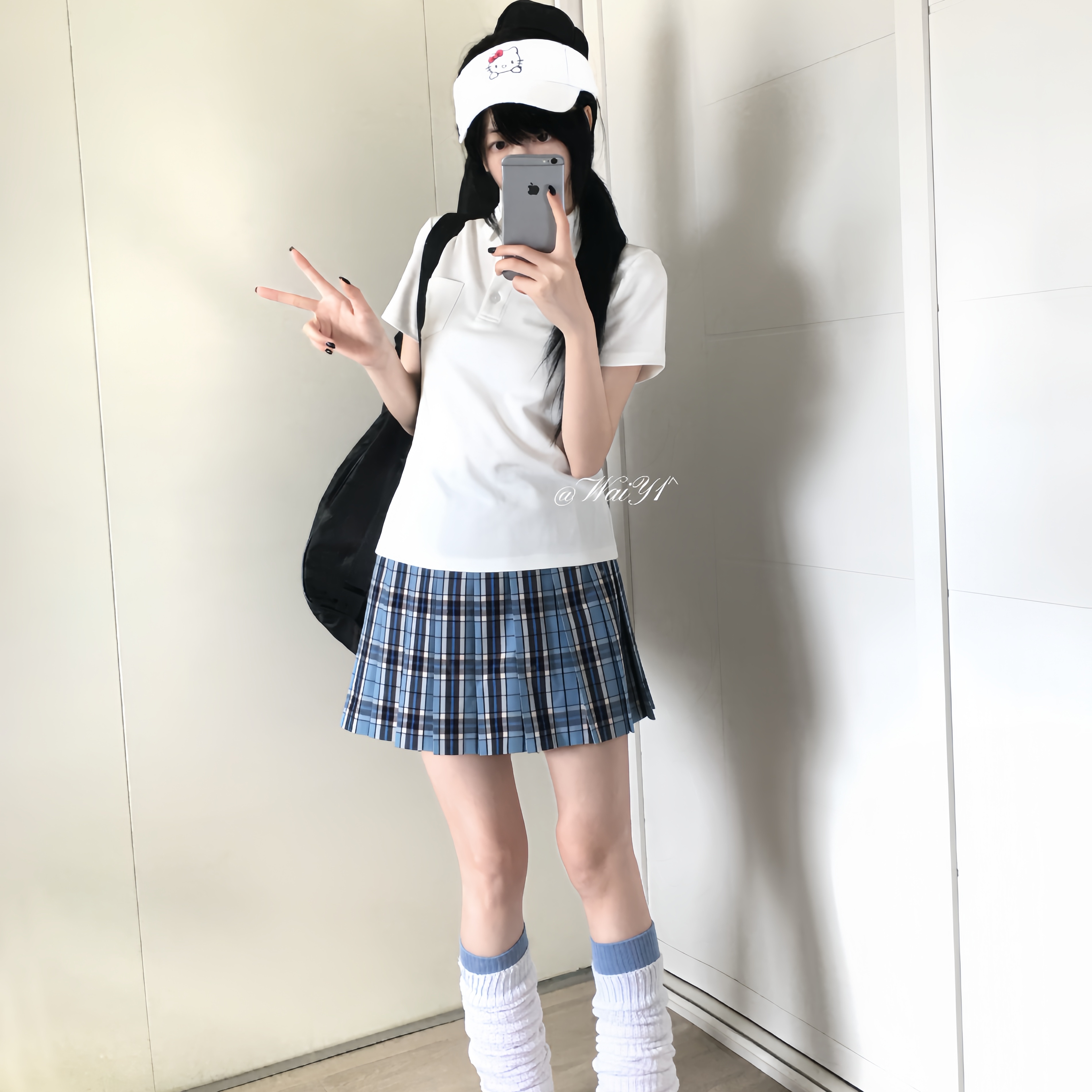 贩卖元气学院风运动服JK搭配单品女宽松短袖polo衫春夏