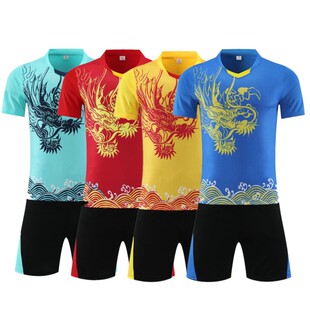 短袖龙舟服套装男定制端午划龙舟比赛队服夏季团队速干运动训练服