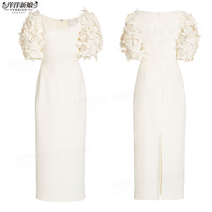 显瘦简约连衣裙2021新款女日常小礼服参加婚礼酒会生日年会中长裙