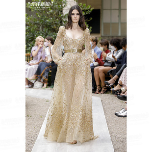 轻奢仙裙结婚敬酒服2023新款 女名媛生日晚宴婚礼回门年会长礼服女