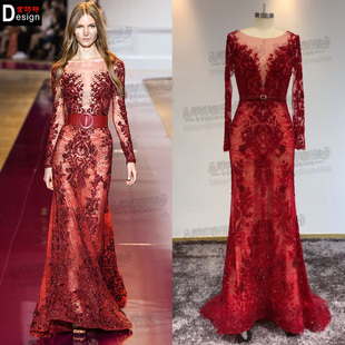 显瘦鱼尾裙红色新娘敬酒服2022新款 婚礼回门晚宴生日高级感长礼服