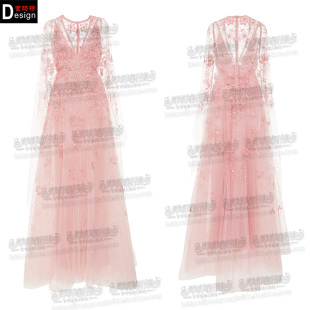 结婚敬酒服2023新款 显瘦订婚名媛生日宴酒会晚礼服 轻奢仙裙披肩袖