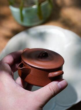 「素说·自然」宜兴原矿紫砂降坡泥刘素素手抓茶壶 幽雨宝瓶60cc