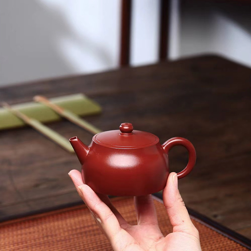 宜兴紫砂壶纯全手工原矿大红袍潮汕功夫泡茶壶小容量德钟壶120cc