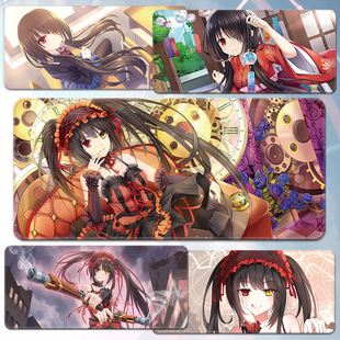 时崎狂三鼠标垫约会大作战超大号电脑键盘桌垫刻刻帝动漫周边梦魇