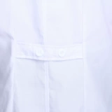 Демисезонный белый халат, униформа врача, униформа медсестры, лонгслив для работы, короткий рукав