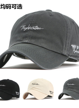 韩国代购Flipper大码鸭舌帽 秋冬遮阳做旧韩版百搭大头围棒球帽子