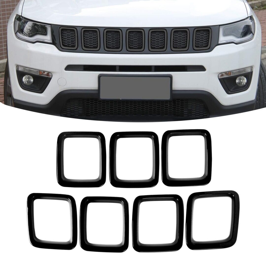 jeep17-21吉普指南者中网格栅圈