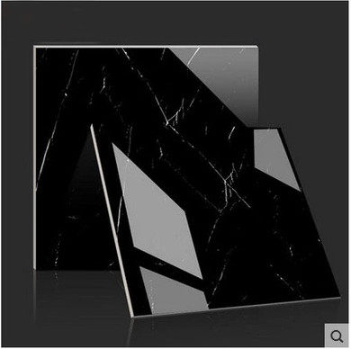 佛山全抛釉大理石地砖深色黑白根