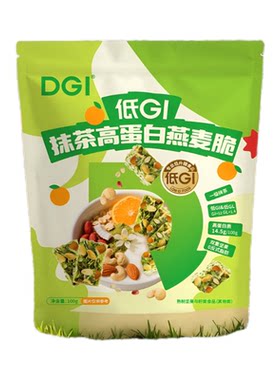 沃尔玛低GI抹茶高蛋白燕麦脆100g