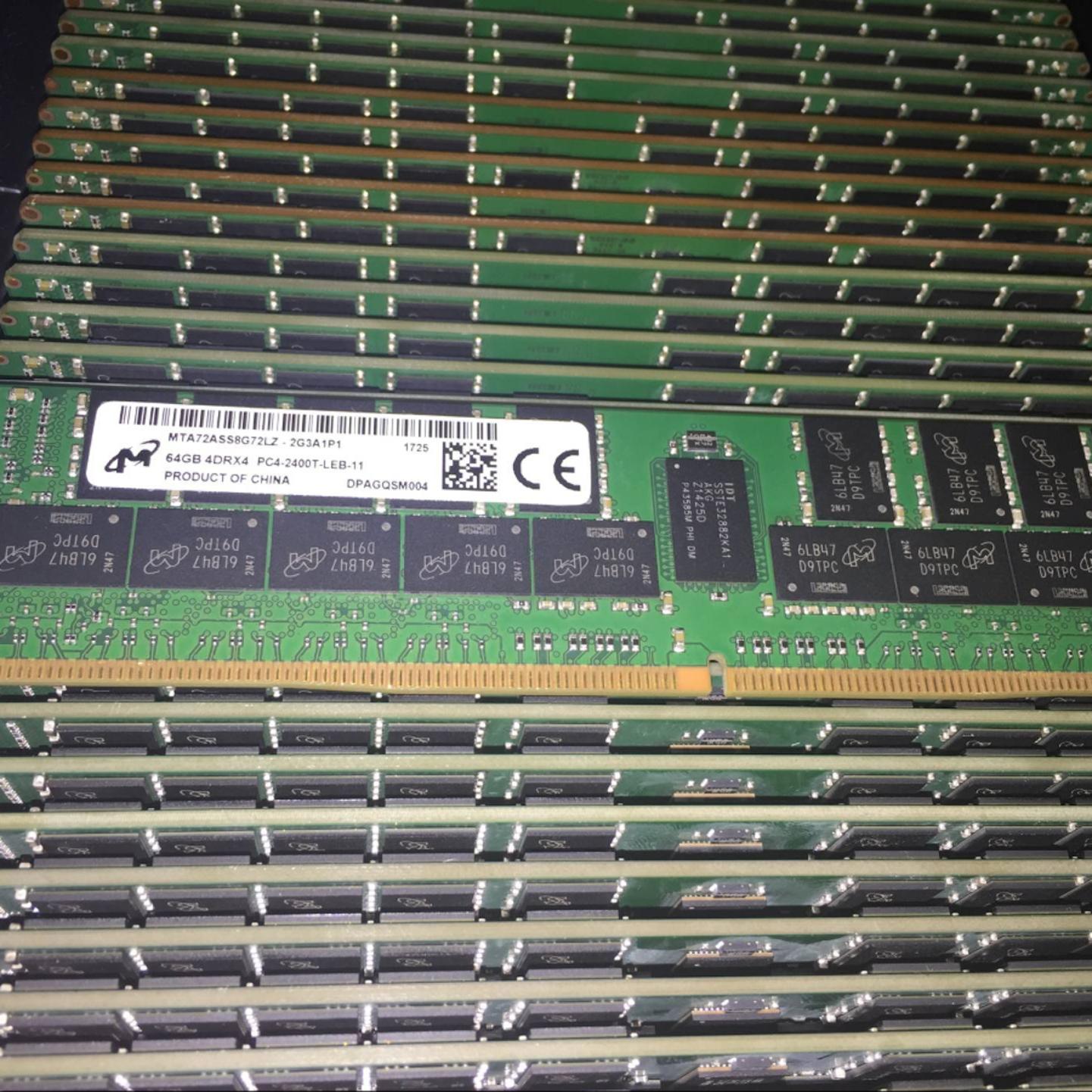 DELL R630 R640 R730 R740服务器内存64G DDR4 PC4-2400T ECC REG