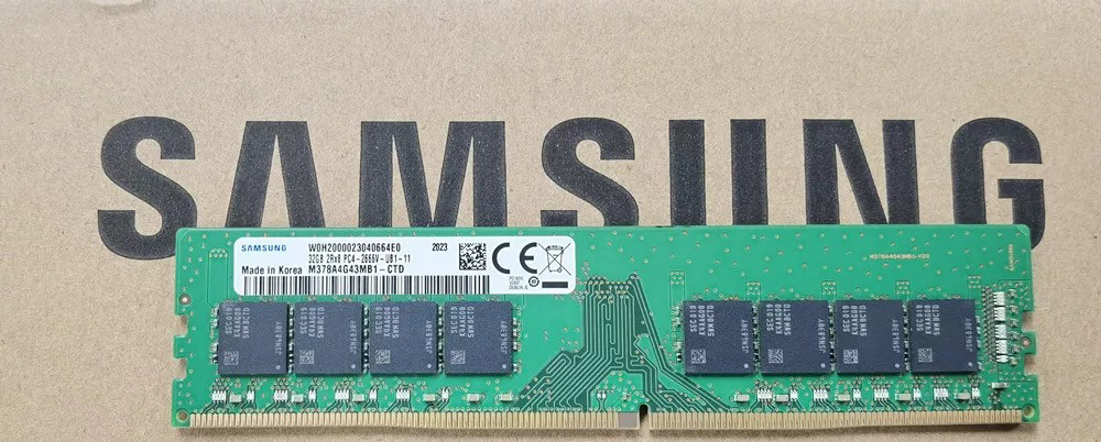 原装三星M378A4G43MB1-CTD 台式机内存条DDR4 32G 2RX8 PC4-2666
