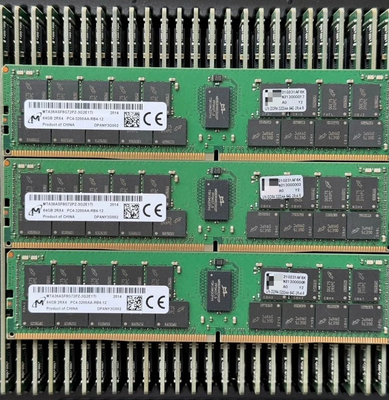 镁光MTA36ASF8G72PZ-3G2E 内存条DDR4 64G 2RX4 3200AA ECC RDIMM