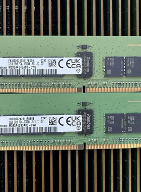 三星 32G 2RX8 PC4-3200AA-R DDR4 服务器内存 M393A4G43AB3-CWE