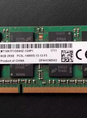 MT16KTF1G64HZ-1G9P1 PC3L-14900S 8G 1866 1867笔记本内存条