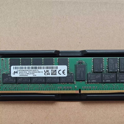 MT镁光 64G 2RX4 PC4-3200AA-R DDR4 3200 ECC RDIMM服务器内存条