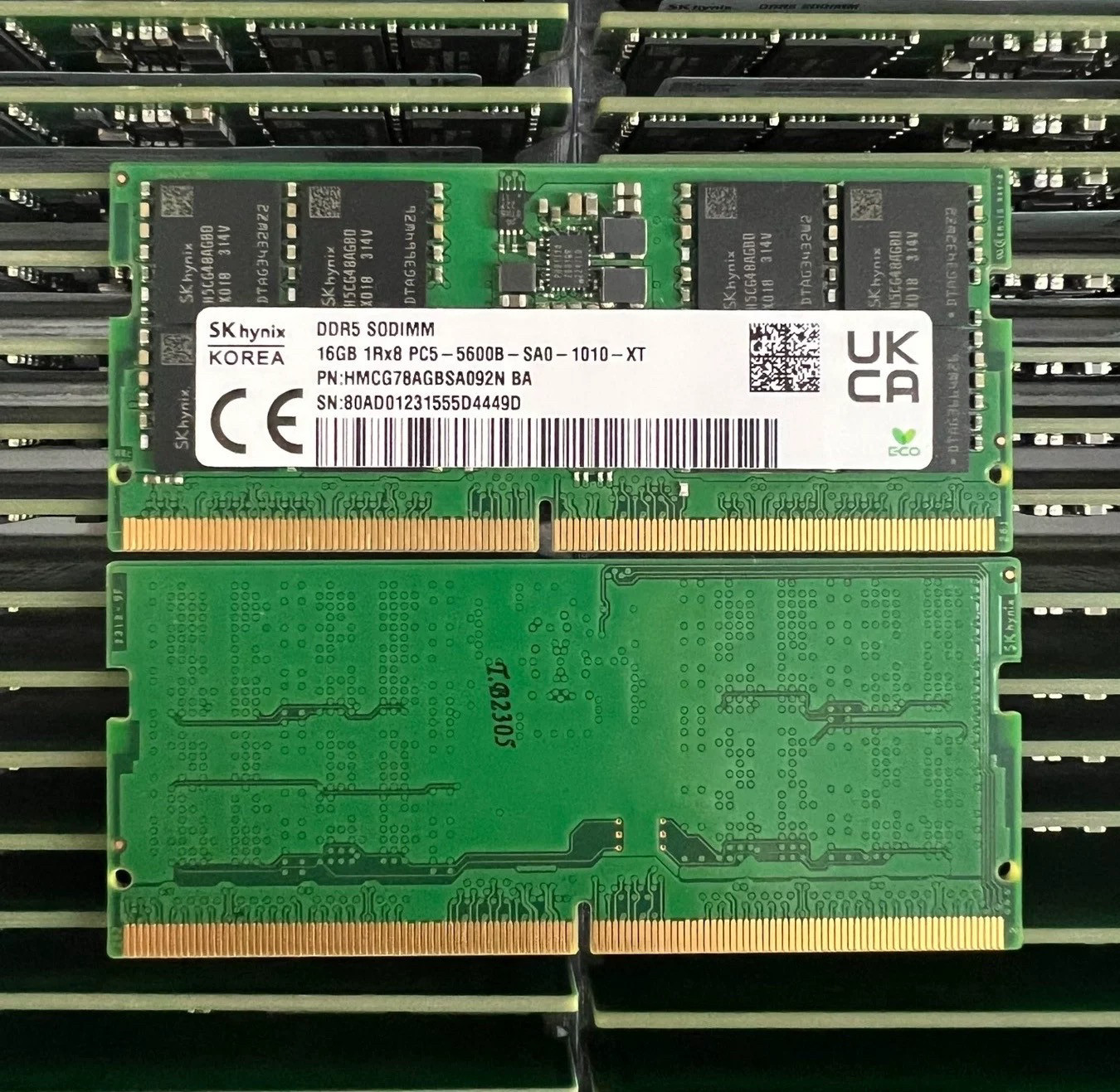 SK海力士DDR5 5600 16G笔记本内存兼容8G 32G工控HMCG78AGBSA095N